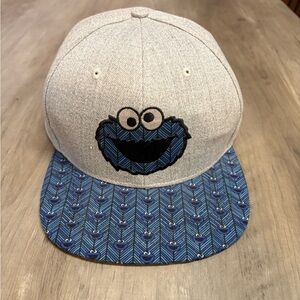 Gray and Blue Cookie Monster Cap